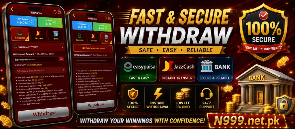 N999 Withdrawal