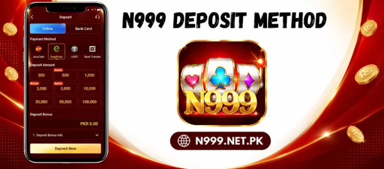 N999 Deposit method on n999.net.pk