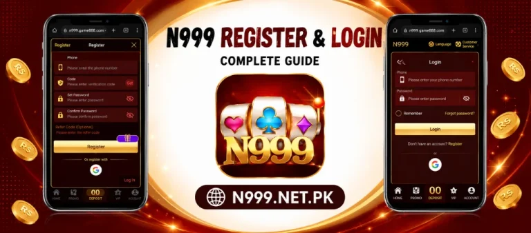 N999 register and login on n999.net.pk
